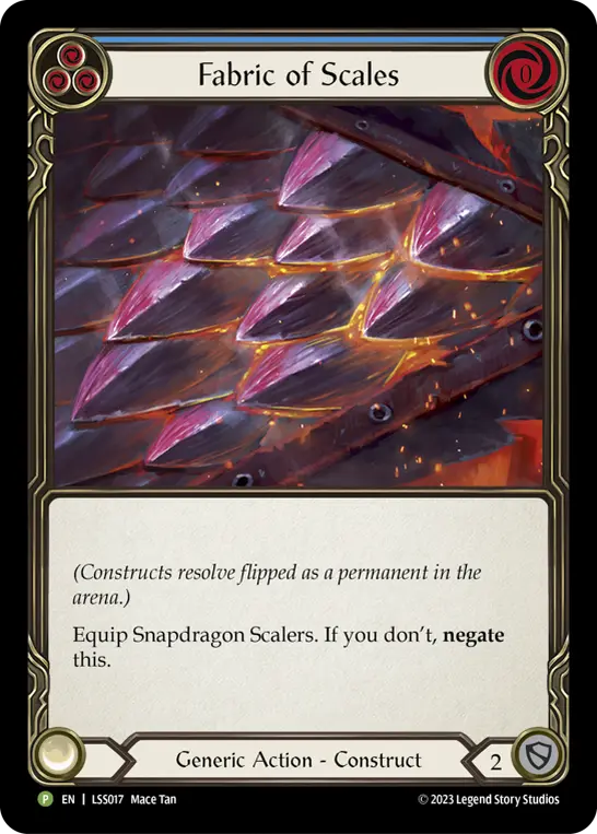 Card: Fabric of Scales (blu)