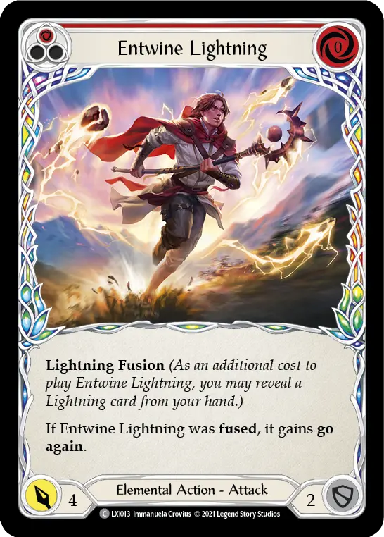 Card: Entwine Lightning (red)
