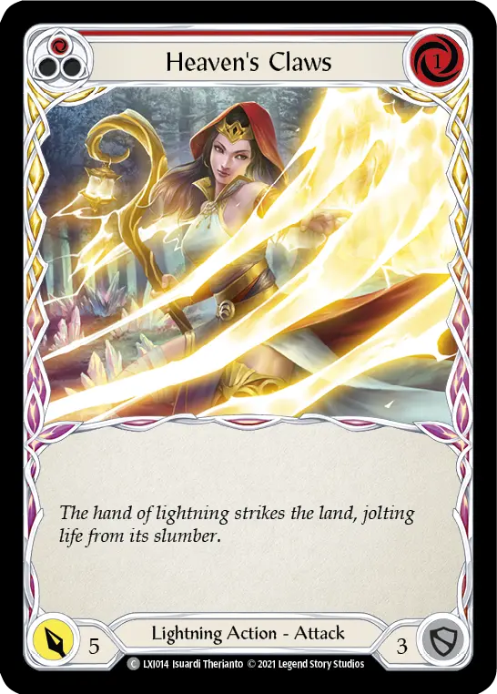 Card: Heaven's Claws (red)