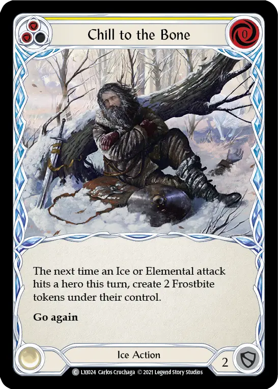 Card: Chill to the Bone (yel)