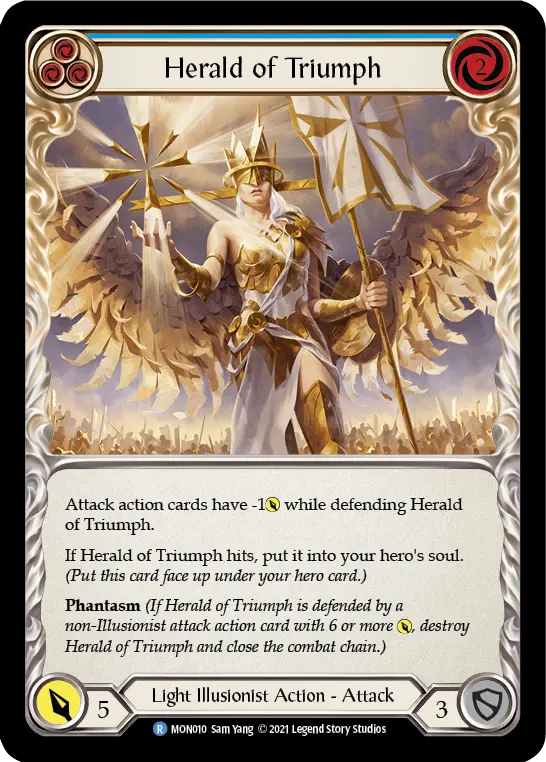 Card: Herald of Triumph (blu)