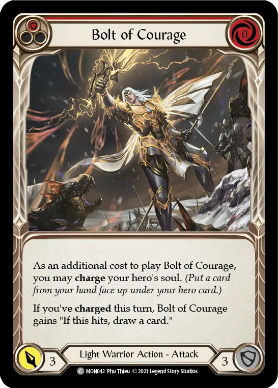 Card: Bolt of Courage (red)
