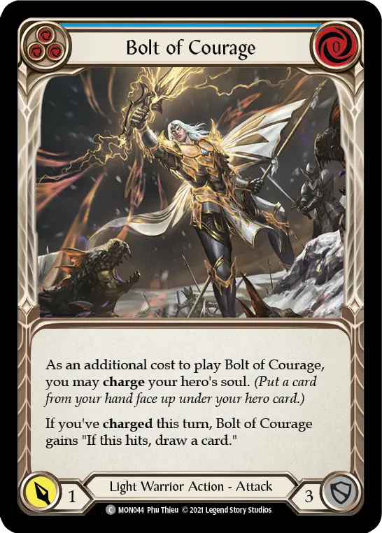 Card: Bolt of Courage (blu)