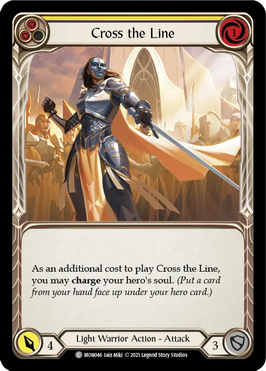 Card: Cross the Line (yel)