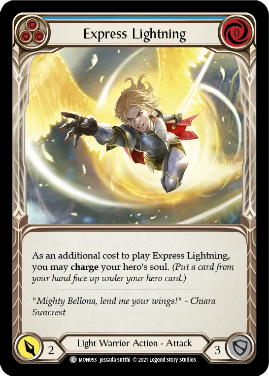 Card: Express Lightning (blu)