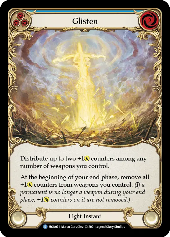 Card: Glisten (blu)
