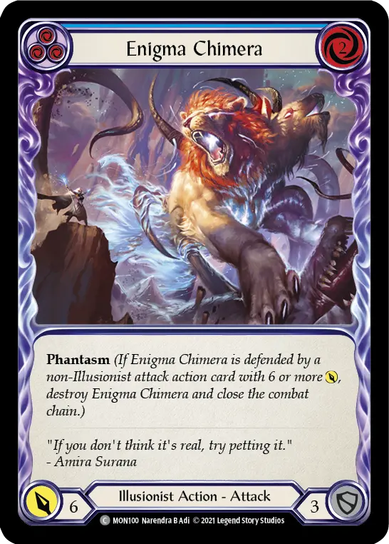 Card: Enigma Chimera (blu)