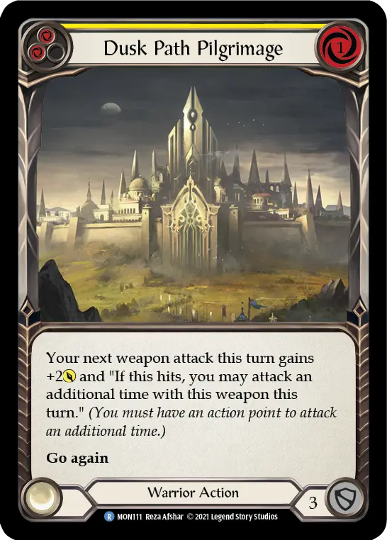 Card: Dusk Path Pilgrimage (yel)