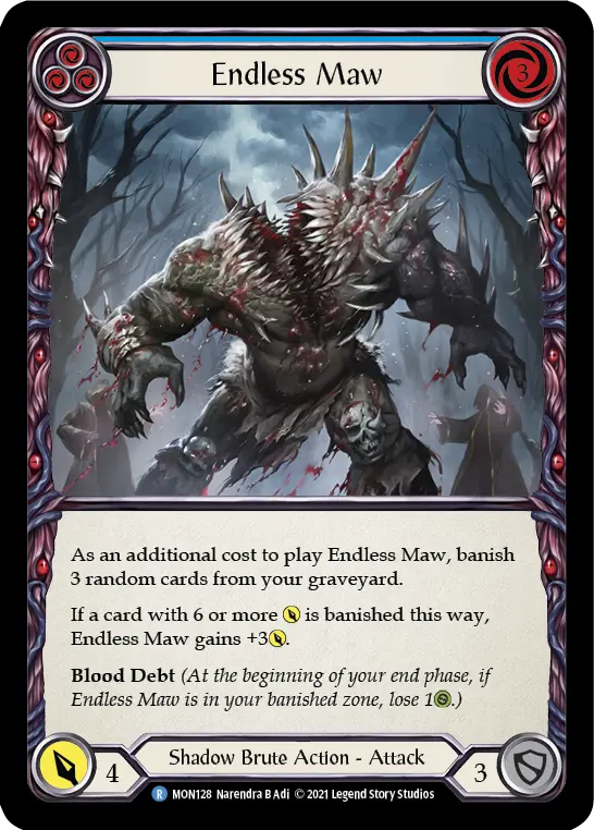 Card: Endless Maw (blu)