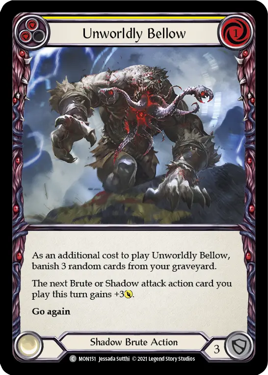 Card: Unworldly Bellow (yel)