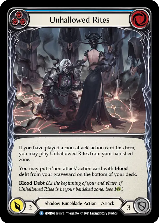 Card: Unhallowed Rites (blu)