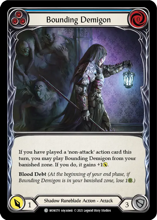 Card: Bounding Demigon (blu)