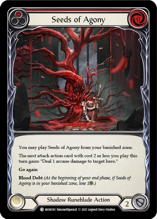 Card: Seeds of Agony (red)