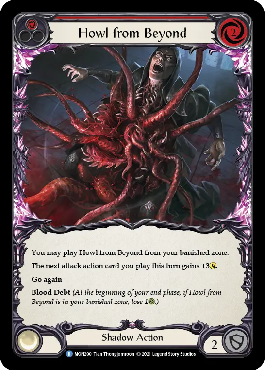 Card: Howl from Beyond (red)