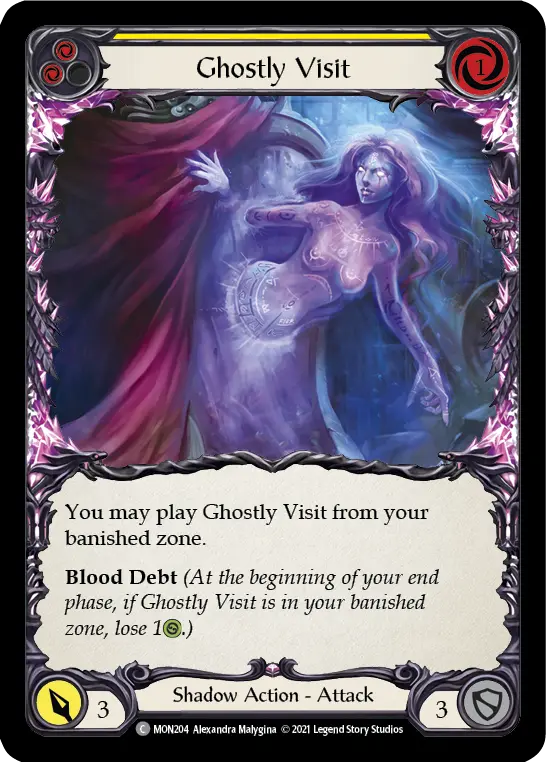 Card: Ghostly Visit (yel)