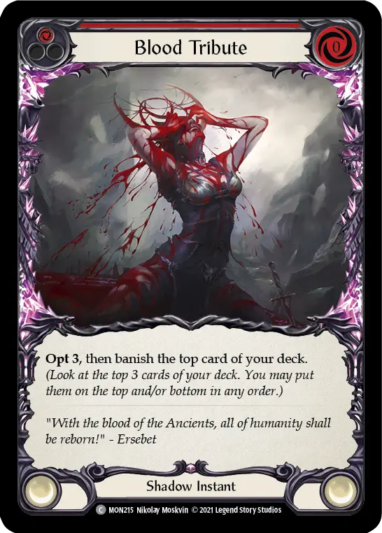 Card: Blood Tribute (red)