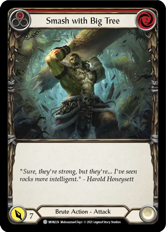 Card: Smash with Big Tree (red)