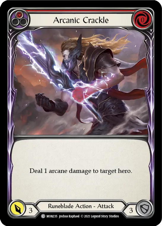 Card: Arcanic Crackle (red)