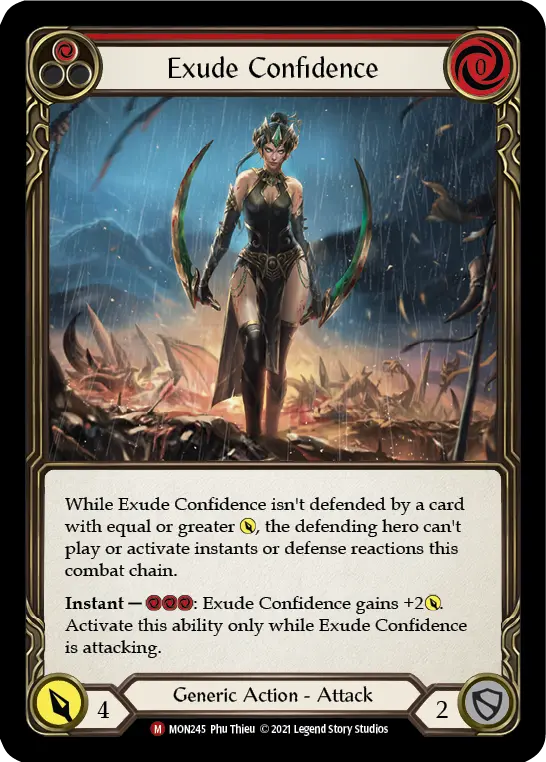 Card: Exude Confidence (red)