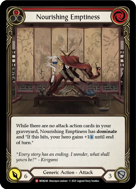 Card: Nourishing Emptiness (red)