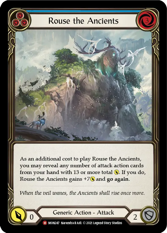 Card: Rouse the Ancients (blu)