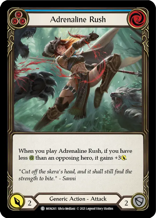 Card: Adrenaline Rush (blu)