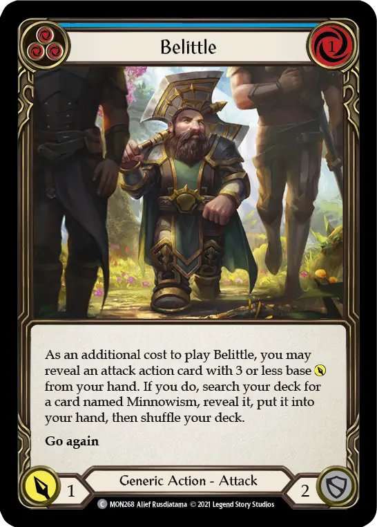 Card: Belittle (blu)