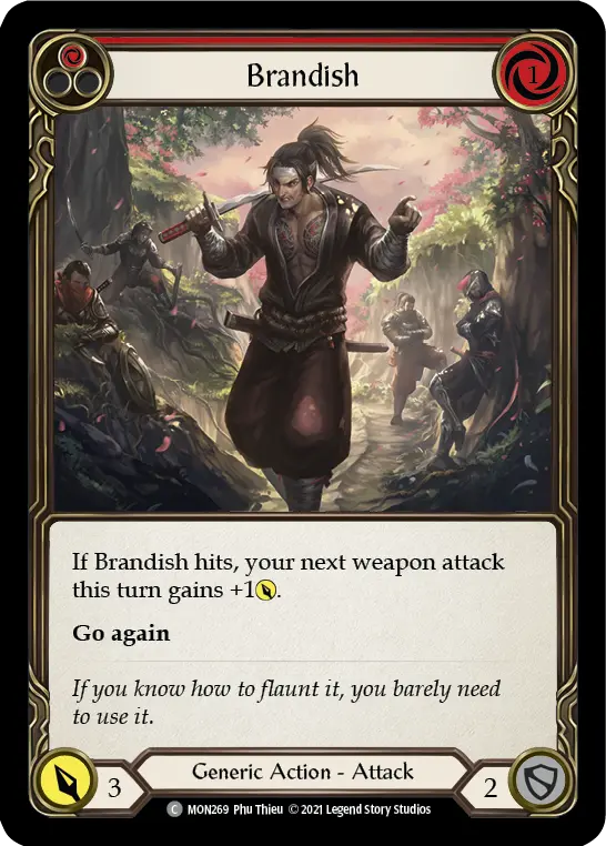 Card: Brandish (red)