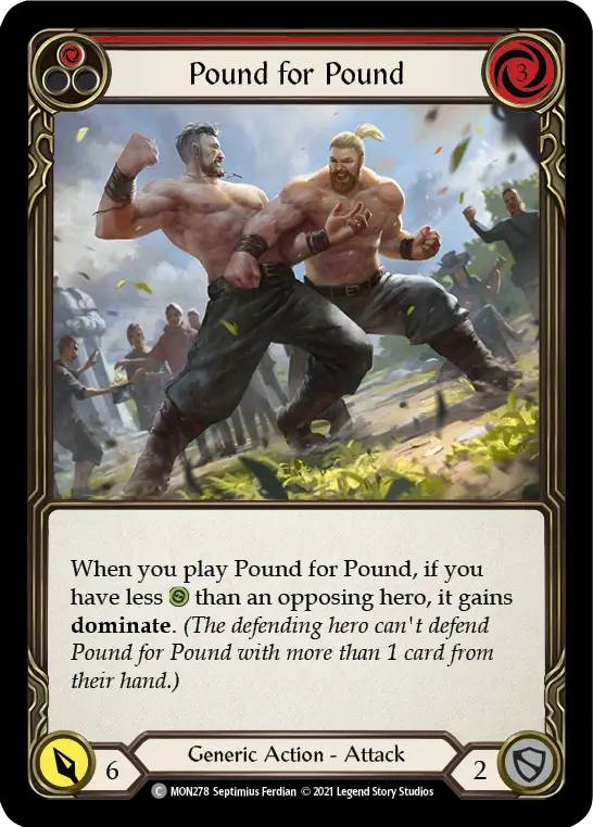 Card: Pound for Pound (red)