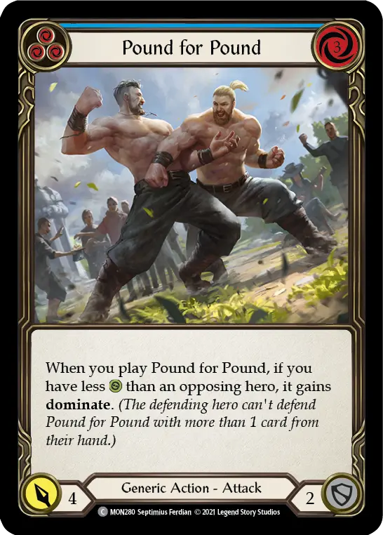 Card: Pound for Pound (blu)