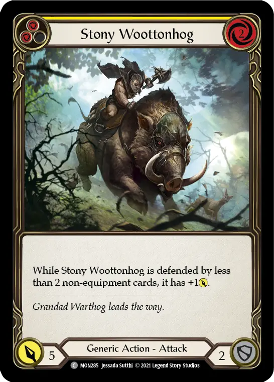 Card: Stony Woottonhog (yel)