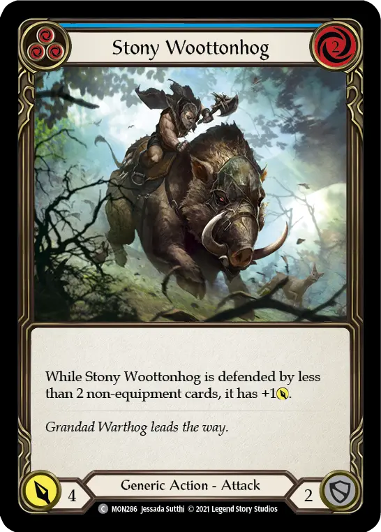 Card: Stony Woottonhog (blu)