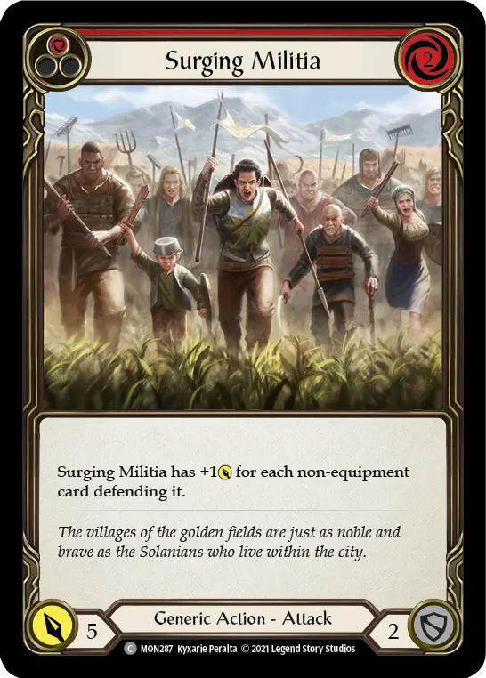 Card: Surging Militia (red)