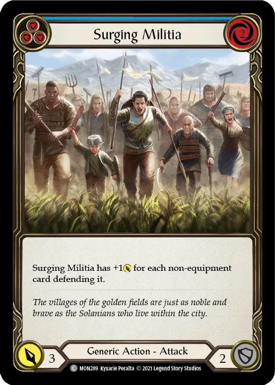 Card: Surging Militia (blu)