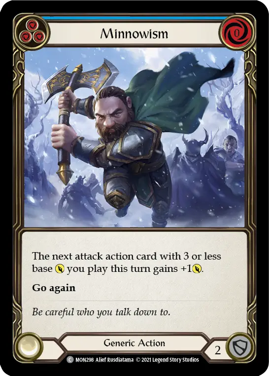 Card: Minnowism (blu)