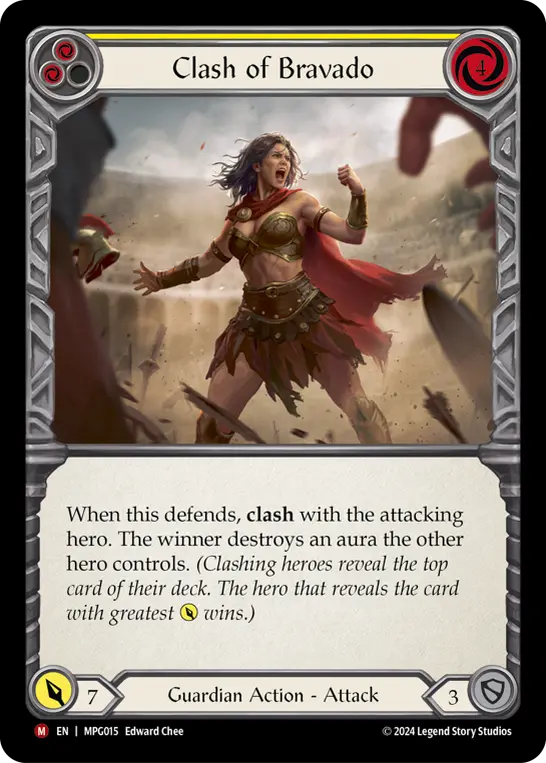 Card: Clash of Bravado (yel)