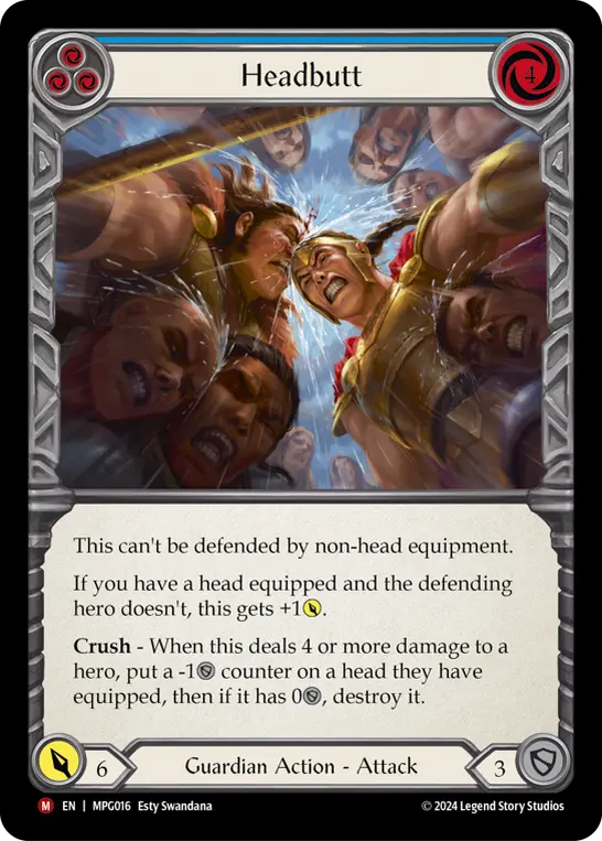 Card: Headbutt (blu)