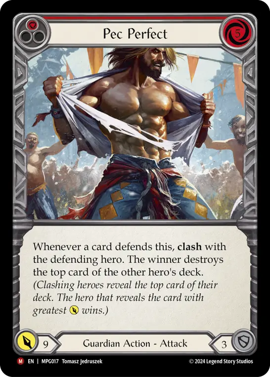 Card: Pec Perfect (red)