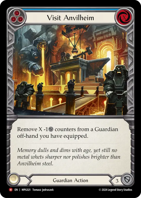 Card: Visit Anvilheim (blu)