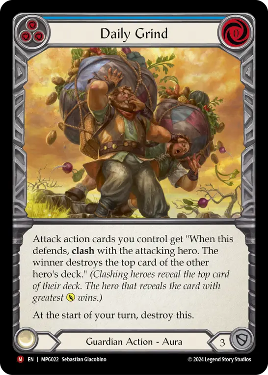 Card: Daily Grind (blu)
