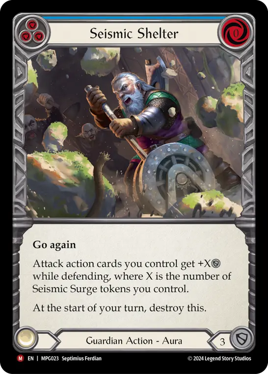 Card: Seismic Shelter (blu)