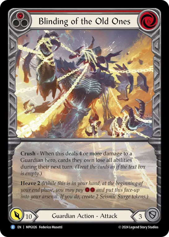 Card: Blinding of the Old Ones (red)