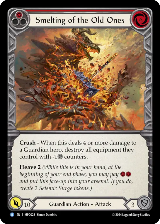 Card: Smelting of the Old Ones (red)