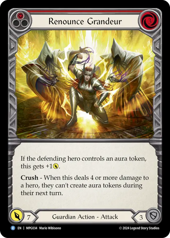 Card: Renounce Grandeur (red)