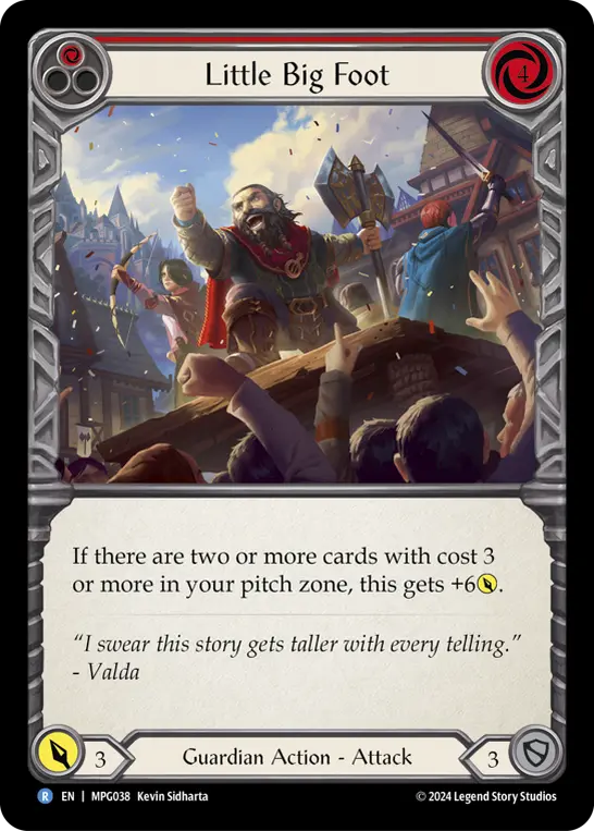 Card: Little Big Foot (red)