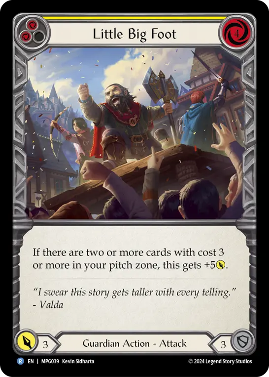 Card: Little Big Foot (yel)