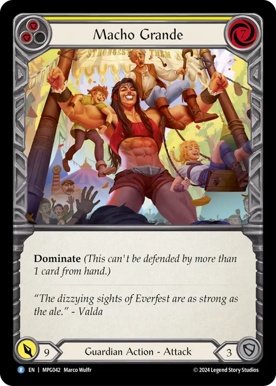 Card: Macho Grande (yel)