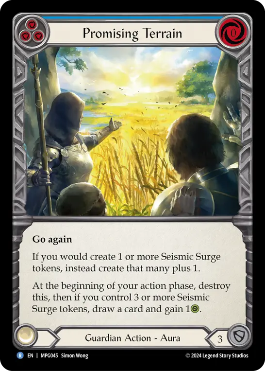 Card: Promising Terrain (blu)