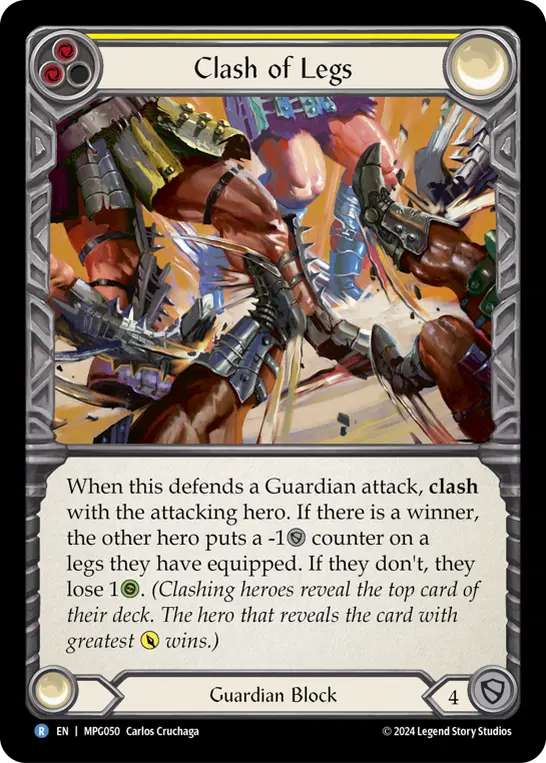 Card: Clash of Legs (yel)