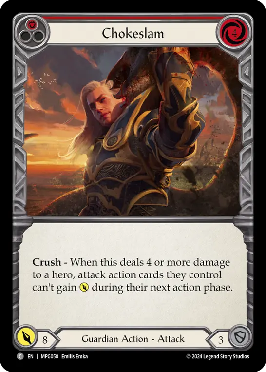 Card: Chokeslam (red)